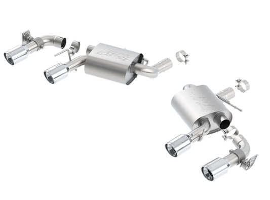 Borla 11924 16 Chevy Camaro SS 6.2L w/ Dual NPP S-Type Quad RD RL Tips Dual Exit Rear Section Exhaust - #11924
