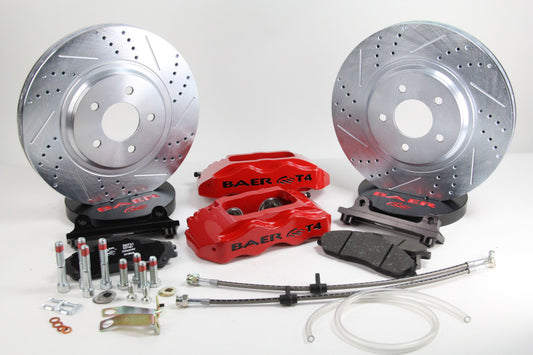 Baer Brakes 60-74 Chevrolet C10 Pickup 13in Track4 Front SDZ Brake Kit - Comp Yellow