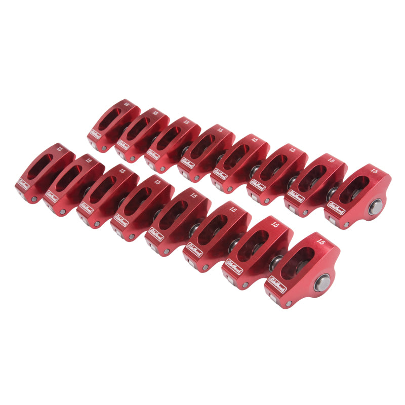 Edelbrock 77760 Roller Rocker Arm Wide Body SBC 1.5:1 (Set of 16)