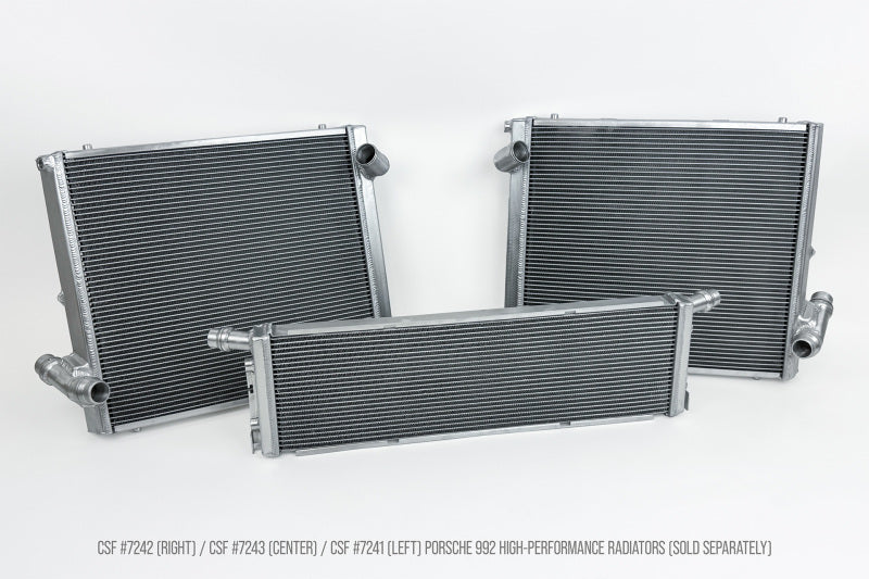 CSF 7243 HP Center Alum Radiator for 2019+ 992.1/992.2 Porsche 911