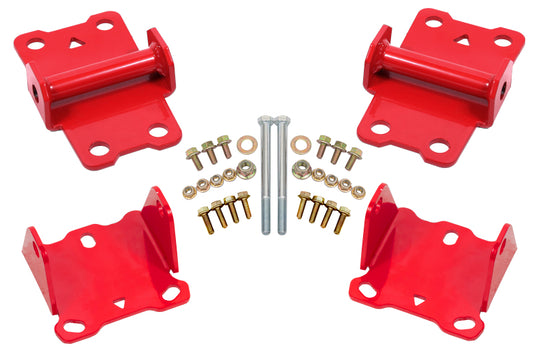 BMR 78-87 G-Body Motor Mount Kit Upper & Lower Solid - Red