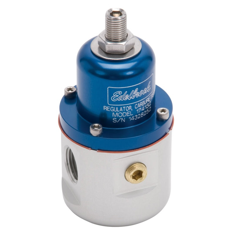 Edelbrock 174132 Fuel Pressure Regulator Carbureted 160 GPH 5-10 PSI 3/8 in In/Out 3/8 in Return