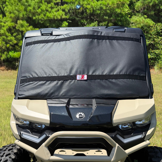 Seizmik 16-25 Can-Am Defender HD10 Windshield Protector - Black 66-10126
