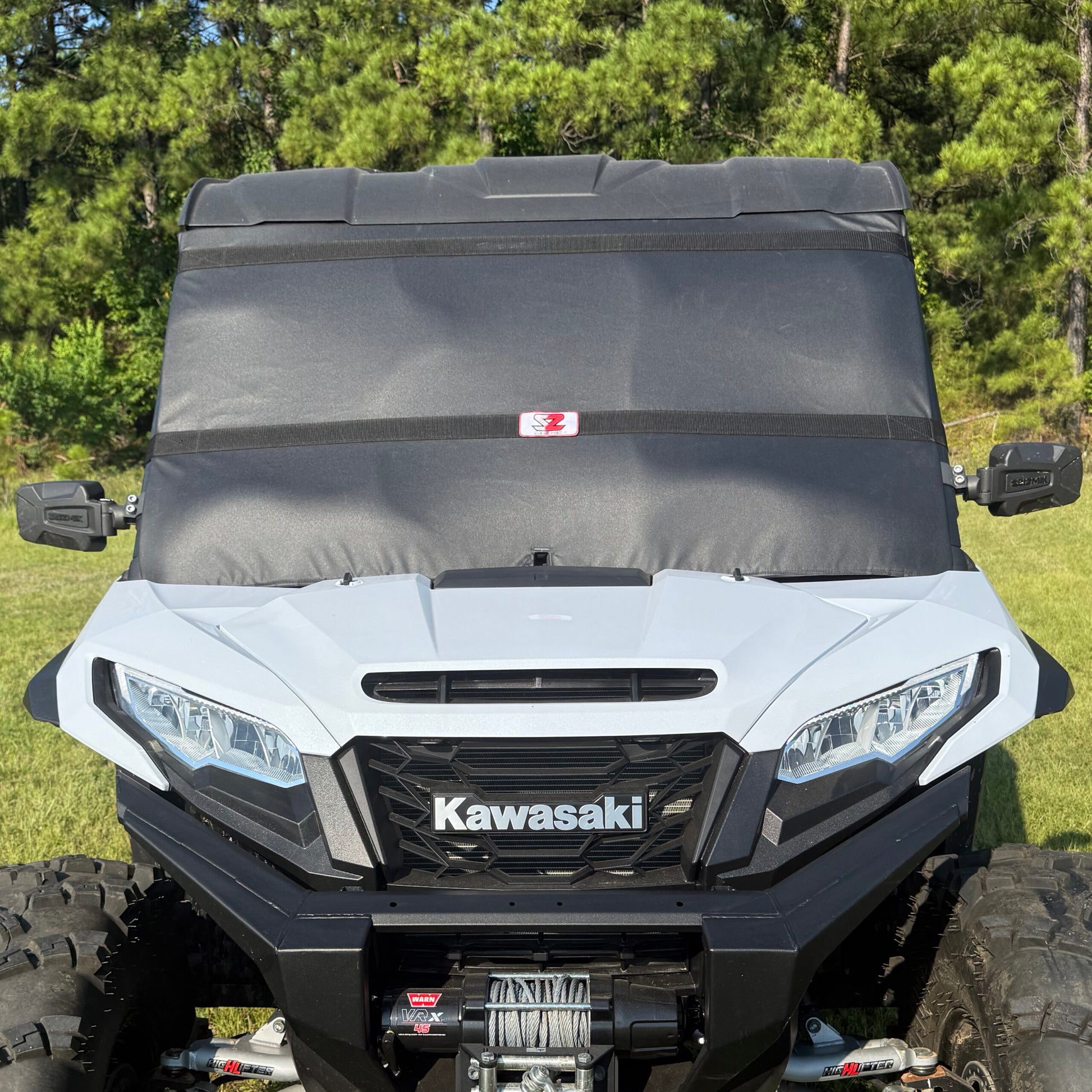 Seizmik 24+ Kawasaki Ridge/XR Windshield Protector - Black 66-10129