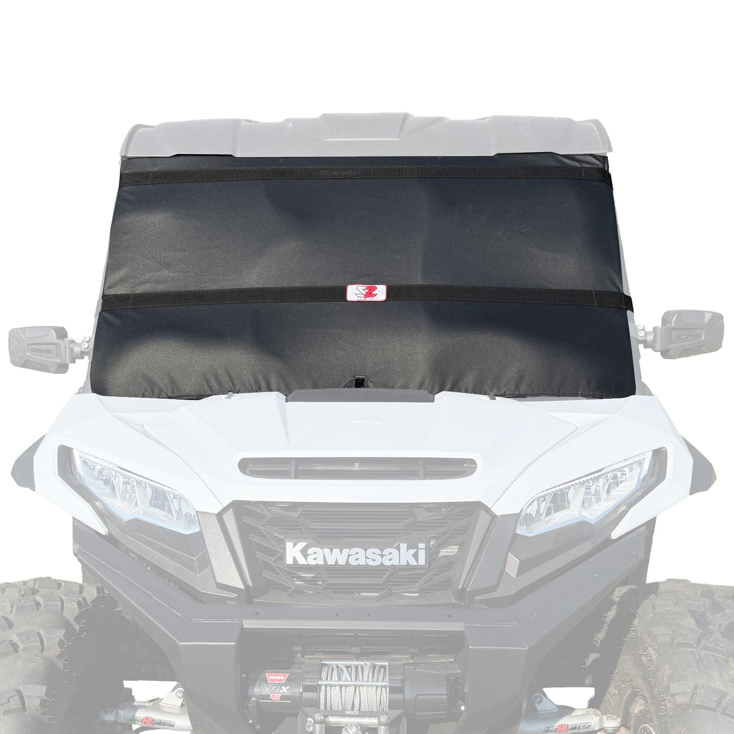 Seizmik 24+ Kawasaki Ridge/XR Windshield Protector - Black 66-10129