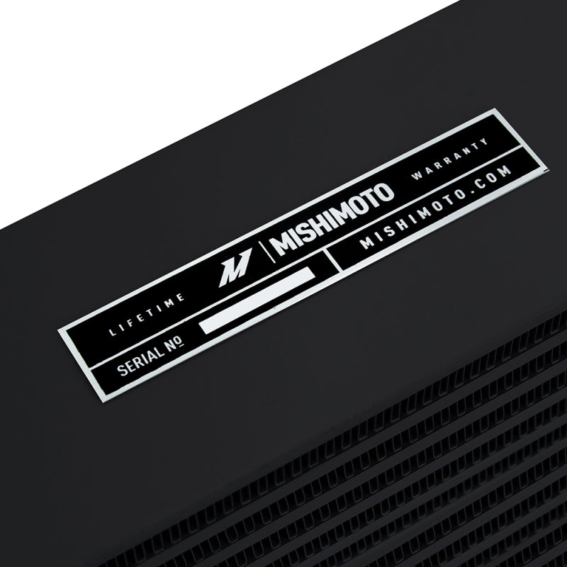 Mishimoto Heavy-Duty Oil Cooler - 10in. Same-Side Outlets - Black - #MMOC-SSO-10BK