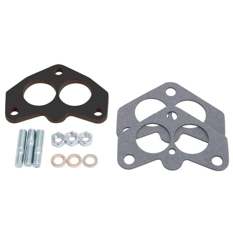 Edelbrock 8751 Carburetor Spacer Kit 3-Bolt 94 Series Carburetor Black Laminate Fiber