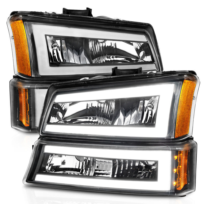 ANZO 2003-2006 Chevrolet Avalanche 1500 Crystal Headlights