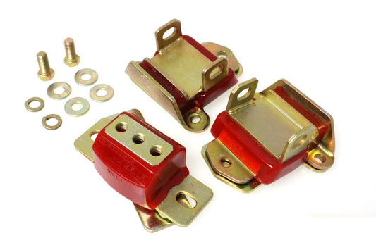Energy Suspension for 1967-1972 Camaro Red Zinc 2 Engine & 1 Trans Mount Set 3.1120R