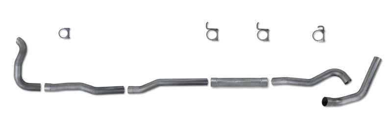 Diamond Eye K4211A-RP 4in Turbo-Back Exhaust Muffler Replacement Pipe - 1989-1993 Dodge W250/W350 | Aluminized
