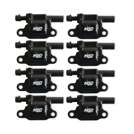 MSD 826583 Coil - Blaster Series - LS2/LS3/LS4/LS7/LS9 Engines -Black - 8-Pack
