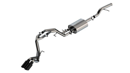 Borla 140855BC 21-22 Chevrolet Tahoe 5.3L V8 AT 2/4WD S-type Cat-back Exhaust (Black Chrome) - #140855BC