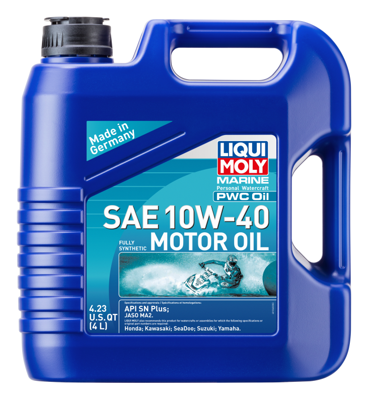 LIQUI MOLY 4L Marine PWC Motor Oil SAE 10W-40 (20530) - Pack of 4
