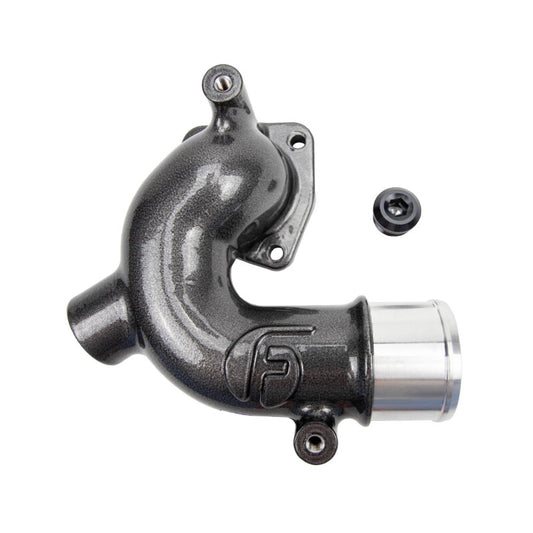 Wehrli Custom Fabrication WCF100157-GB WCFab x Fleece Thermostat Housing Gloss Black for 1998-2018 Dodge Ram / Ram 2500 / 3500 Cummins