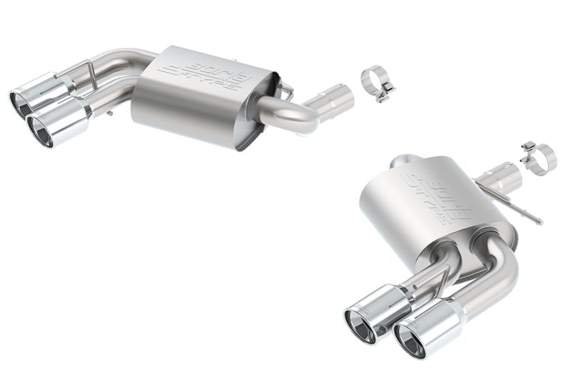 Borla 11920 2016 Chevy Camaro 6.2L AT/MT S-Type Rear Section Exhaust w/o Dual Mode Valves - #11920
