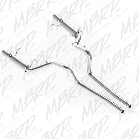 MBRP 11-14 Ford Mustang GT 5.0L Race Version AL 3in Cat Back Exhaust