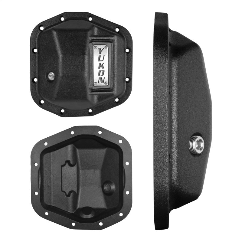 Yukon Gear & Axle YHCC-D44JL-FRONT Hardcore Front Nodular Iron Cover for Jeep Wrangler JL Dana 44/210mm