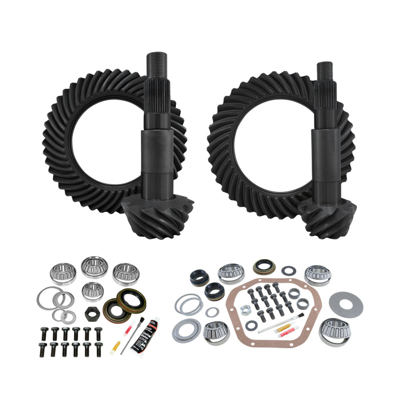 Yukon Gear & Axle YGK149 Gear & Install Kit Package for 99-16 Ford F350 Dana 60 Reverse Front/Dana 80 Rear 4.88 Ratio