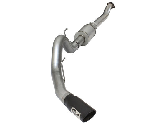 aFe Atlas Exhausts 4in Cat-Back Aluminized Steel Exhaust Sys 2015 Ford F-150 V6 3.5L (tt) Black Tip - #49-03069-B