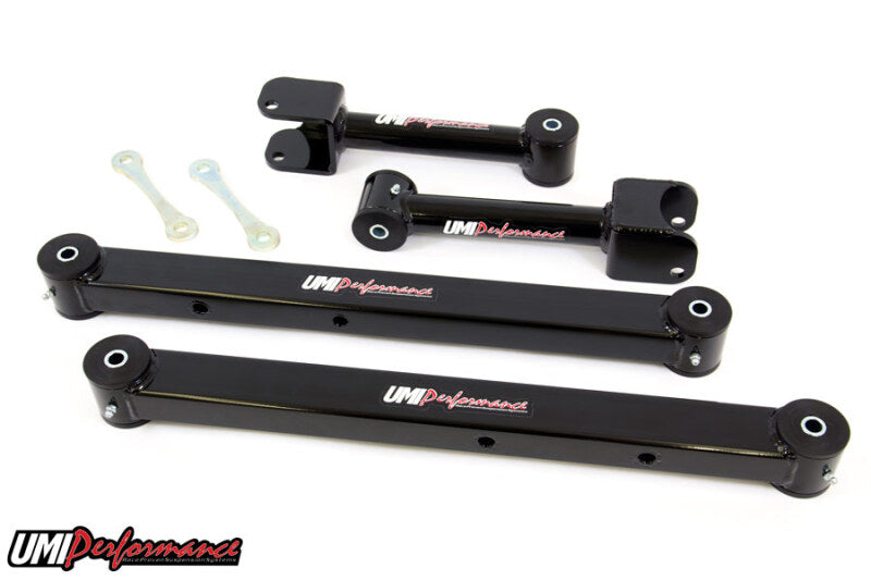 UMI Performance 361516-B Upper/Lower Control Arm Black for 1978-1996 GM B-Body