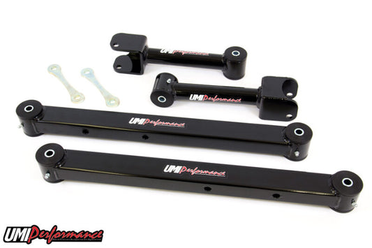 UMI Performance 361516-B Upper/Lower Control Arm Black for 1978-1996 GM B-Body