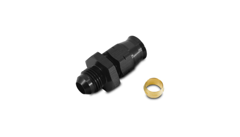 Vibrant -8AN Male to 1/2in Tube Adapter Fitting (w/Brass Olive Insert)