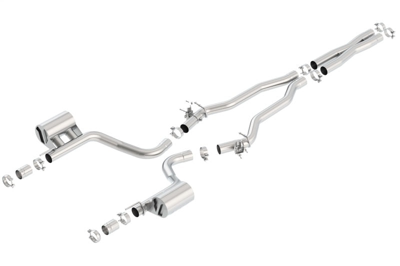 Borla 140646 2015 Dodge Challenger Hellcat 6.2L V8 ATAK Catback Exhaust No Tips Factory Valance - #140646