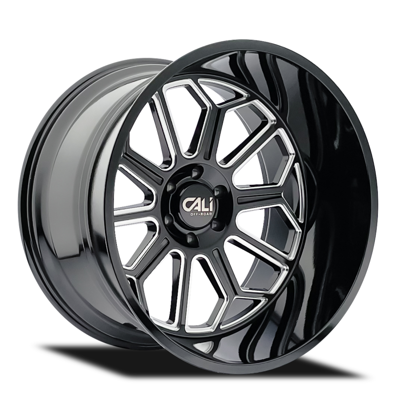 Cali Off-Road Auburn 9117 22x12 6x135 -51mm Gloss Black Milled Wheel 9117-22236BM