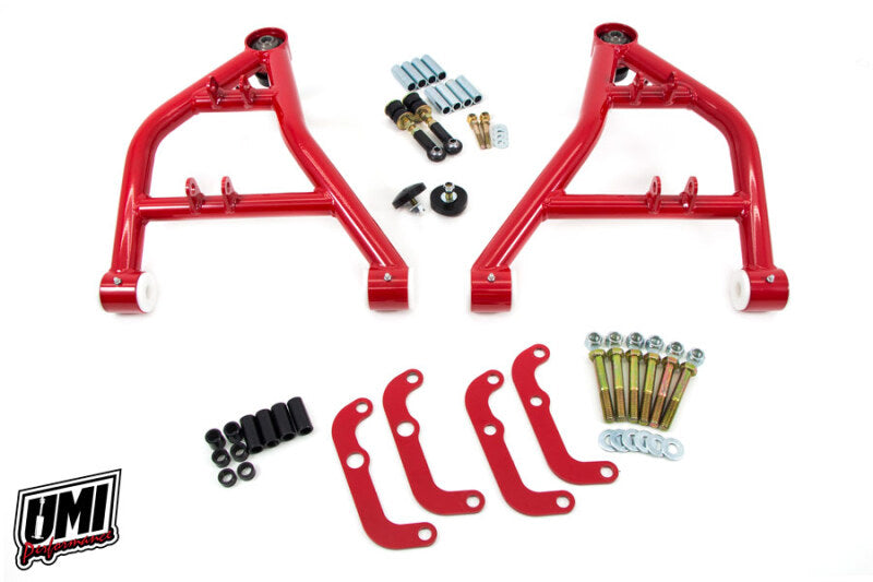 UMI Performance 2655-1-R Lower A-Arms Tall Ball Joints Race Version Red