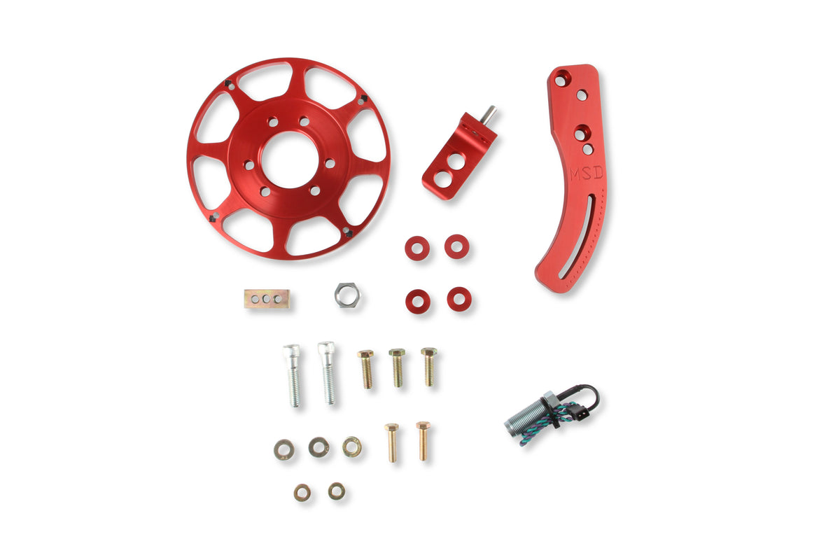 MSD 8620 Crank Trigger Wheel Kit - Flying Magnet - BBC - 8 in.