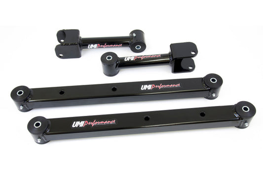 UMI Performance 402416-B Rear Control Arm Kit Boxed Lowers Black