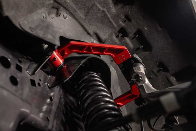 UMI Performance 6565-R Adjustable Upper A-Arm Kit Red for 2015-2026 Ford F-150
