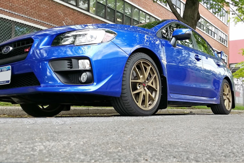 Rally Armor UR Mud Flaps - 2015-2021 Subaru WRX / WRX STI - Black/Silver Logo - #MF32-UR-BLK/SIL
