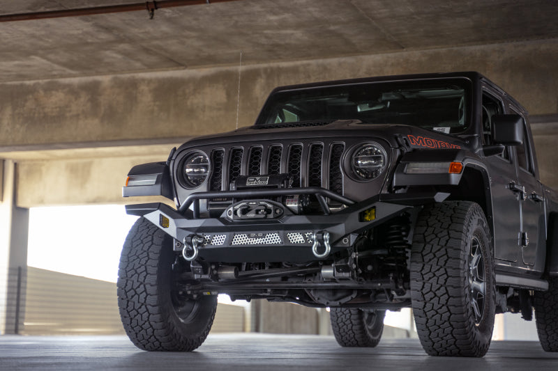 DV8 Offroad 07-18 Jeep Wrangler JK / 18-23 Wrangler JL / 20-23 Gladiator JT MTO Series Front Bumper - #FBJL-12