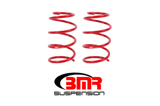 BMR 2005-2014 S197 Mustang GT Front Drag Version Lowering Springs - Red