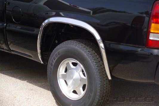 Putco for 2000-2006 Chevrolet Suburban - Full without Fender Flares - 1.5in Wide Stainless Steel Fender Trim