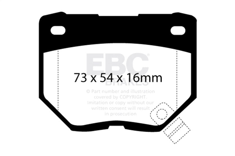 EBC 89-95 Nissan Skyline (R32) 2.6 Twin Turbo GT-R Bluestuff Rear Brake Pads DP5826NDX