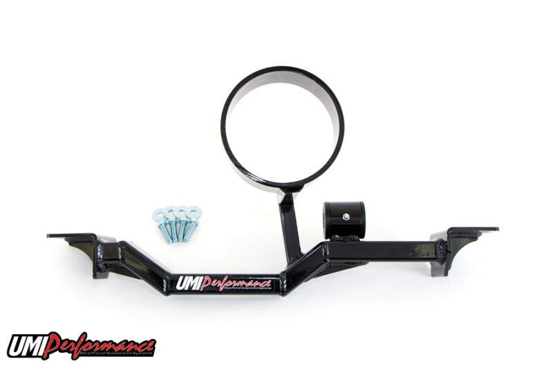 UMI Performance 2203AS-B Tunnel Brace Mount Long Tube Header-Ups with Loop Black