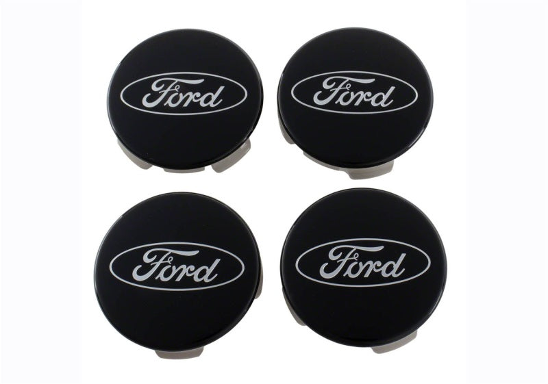 Ford Racing for Ford Truck/SUV Black And Chrome Wheel Center Cap Kit