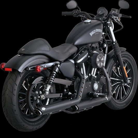 Vance & Hines 46361 Twin Slash 3in PCX Slip-Ons Black for 2014-2022 Harley-Davidson Sportster