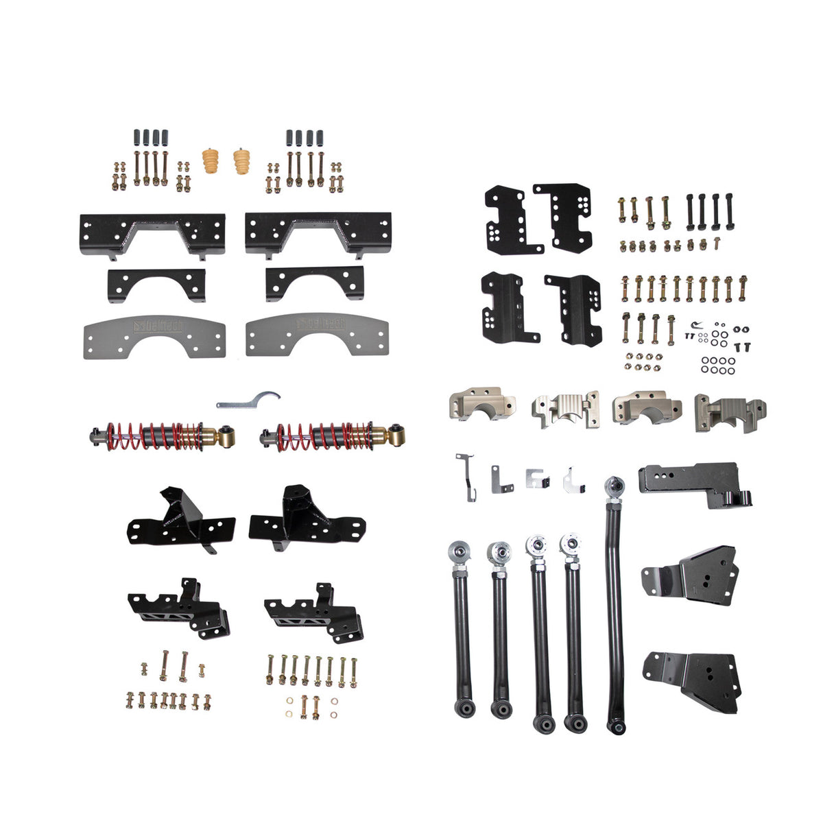 Belltech 1988-1998 for Chevrolet C1500 Rear 4-Link Kit with Coilovers And C-Notch