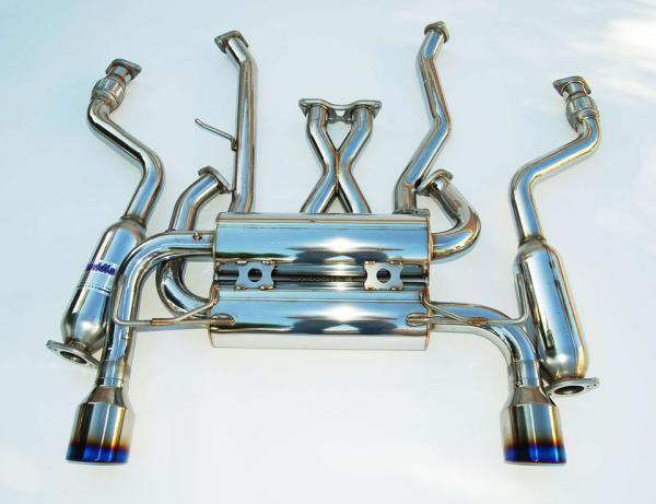 Invidia HS07IG7GID 07-13 Infiniti G37 Coupe Gemini Rolled Titanium tip Cat-back Exhaust