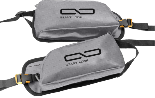 Giant Loop PNN25-G Pannier Pockets 4L Gray Motorcycle