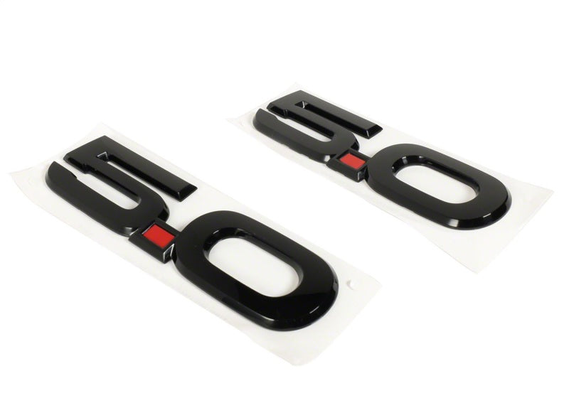 Ford Racing for 2015-2017 Ford Mustang 5.0L Fender Emblem Black