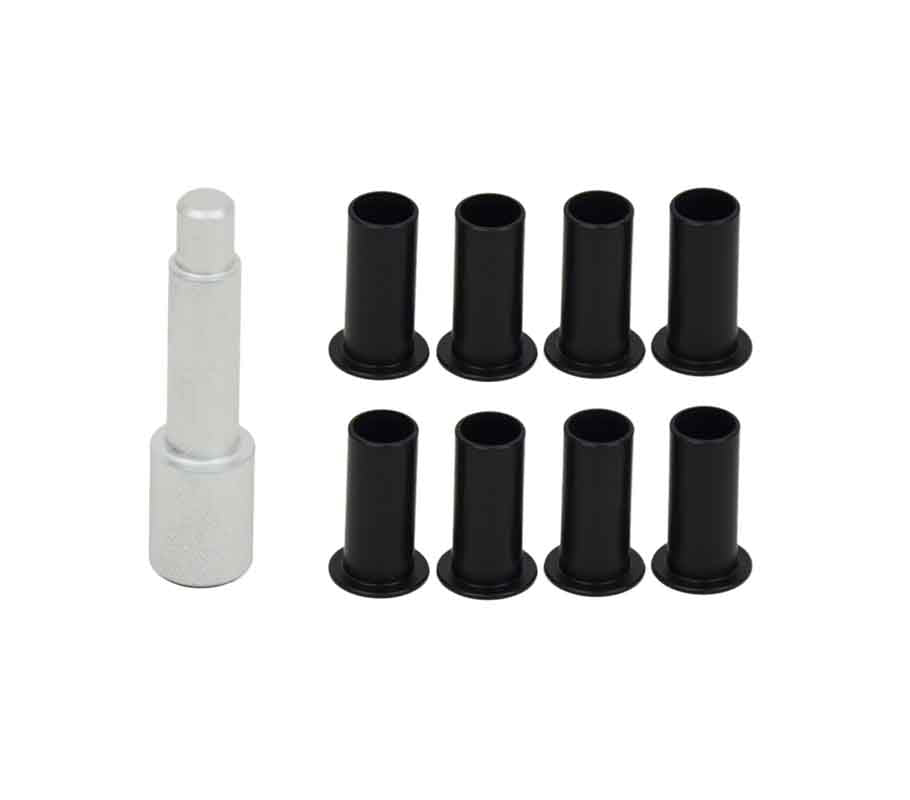 Kentrol 70002 Door Hinge Liners for 2007-2018 Jeep Wrangler JKU 4-Door - Textured Black