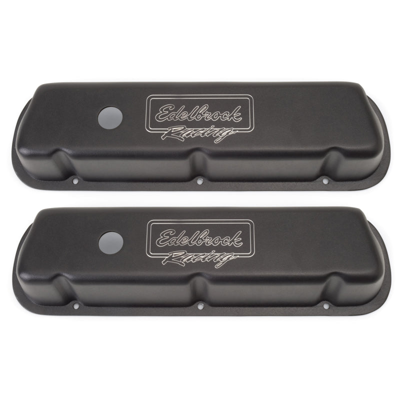Edelbrock 41253 Valve Cover Victor Series Ford 289-302-351W CI V8 Low Black