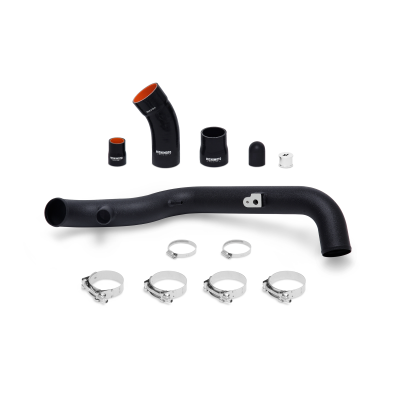 Mishimoto 2014+ Ford Fiesta ST Hot-Side Intercooler Pipe Kit - Wrinkle Black - #MMICP-FIST-14HWBK
