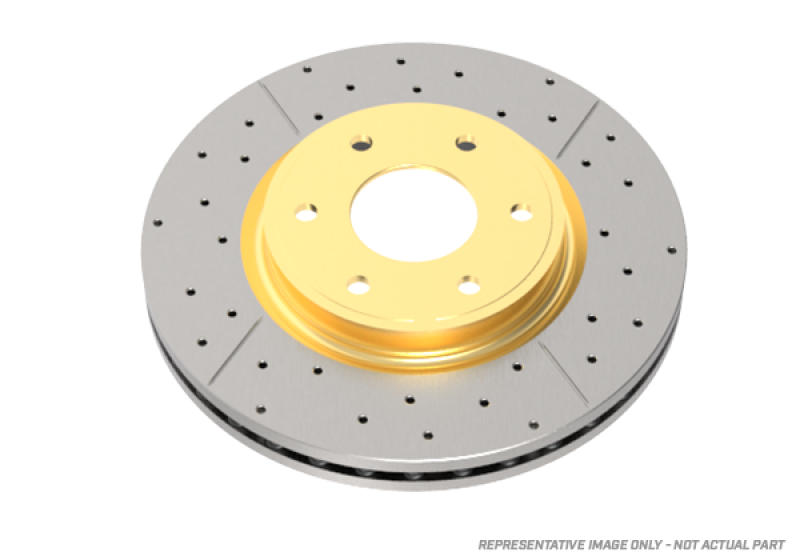DBA 2022 Lexus LX600 Rear Street Drilled & Slotted Rotor