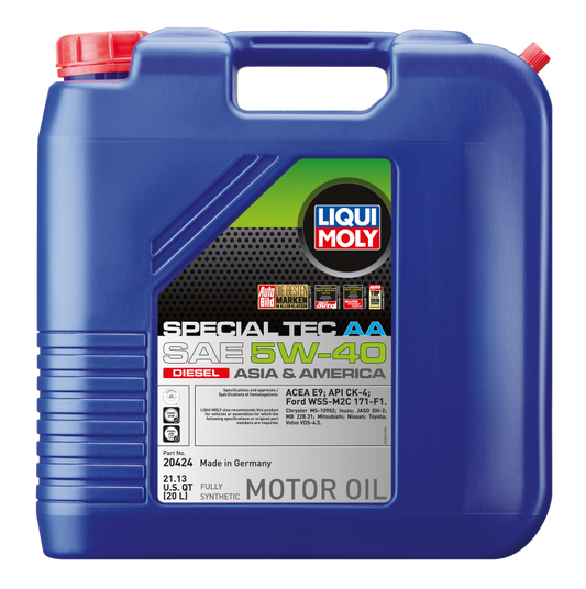 LIQUI MOLY 20L Special Tec AA Motor Oil SAE 5W-40 Diesel (20424)