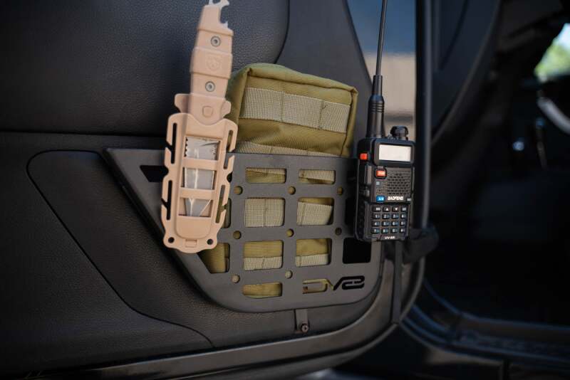 DV8 Offroad 2011-2018 Jeep Wrangler JK Slim Front Door Molle Pockets - #MPJK-07